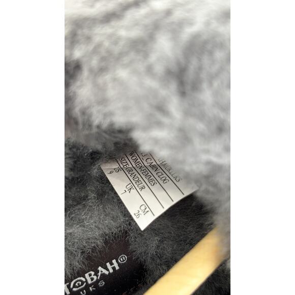 Manitobah Mukluks Sheepskin Shearling Cabin Clogs Womens Size 9 New Charcoal - Picture 5 of 9